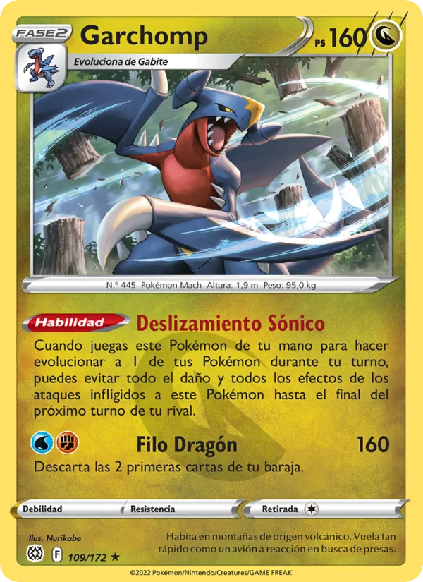 Garchomp Astros Brillantes 109/172