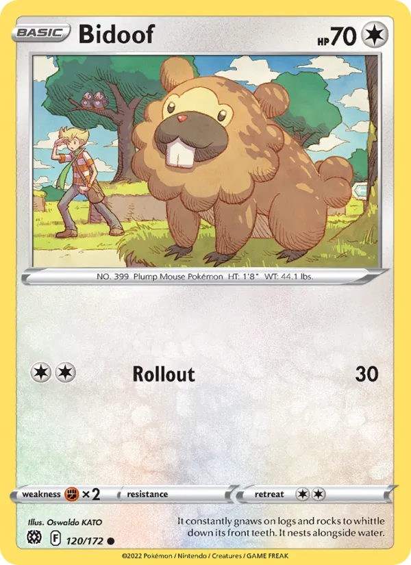 Bidoof Brilliant Stars 120/172