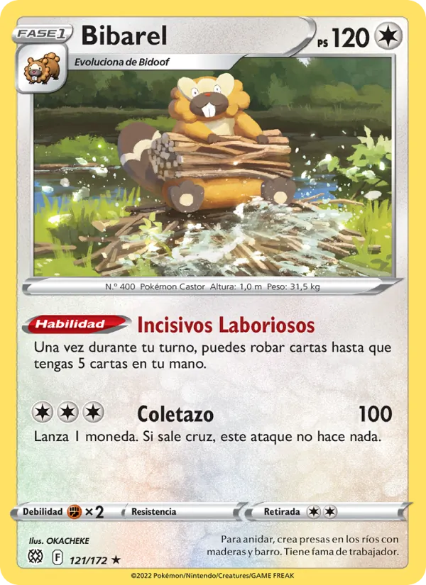 Bibarel Astros Brillantes 121/172