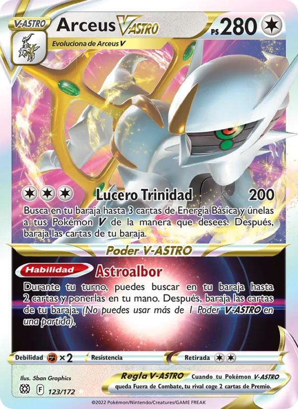 Arceus V-ASTRO Astros Brillantes 123/172