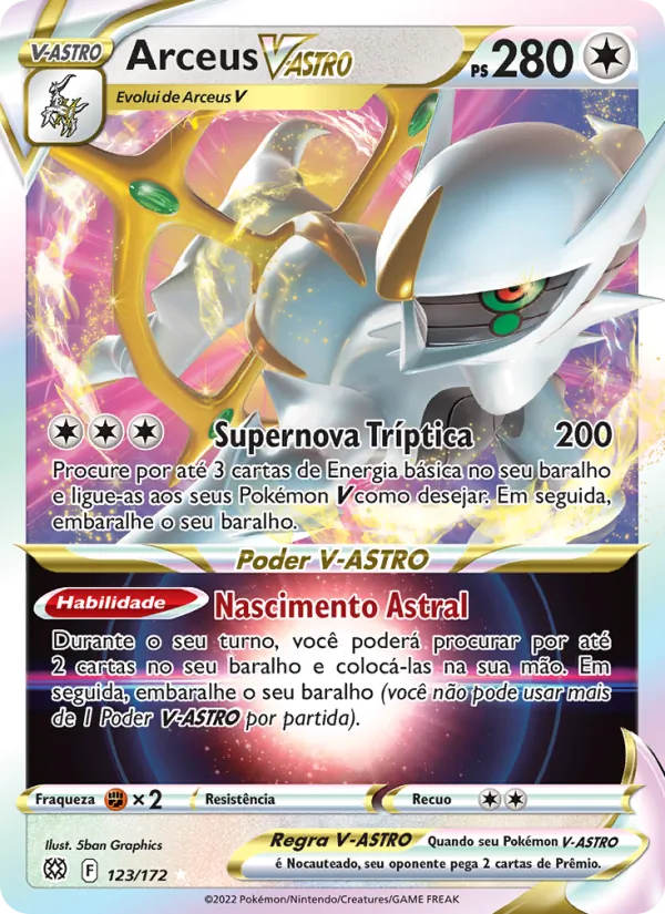Arceus V-ASTRO Astros Cintilantes 123/172