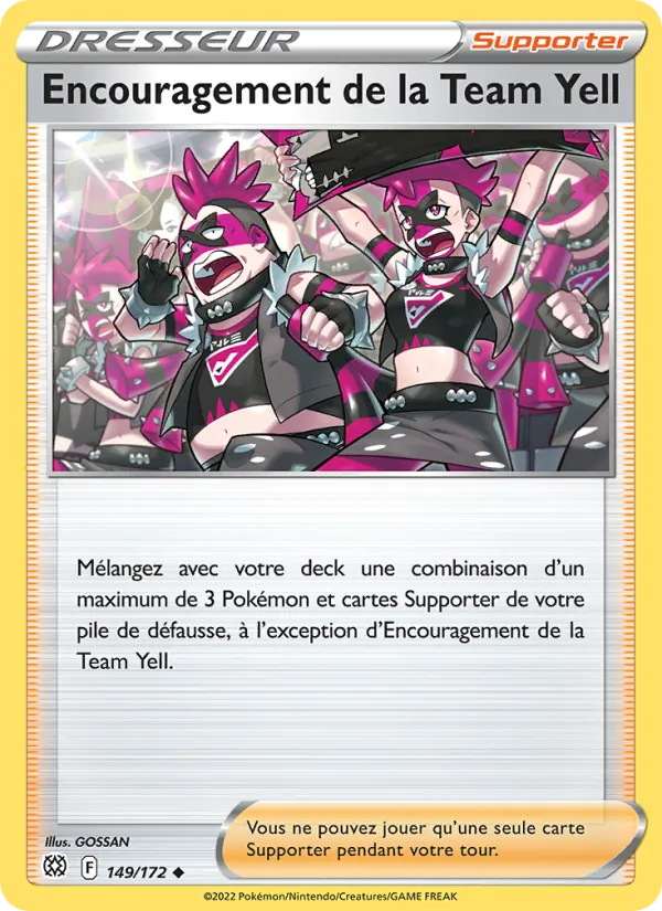 Encouragement de la Team Yell Stars Étincelantes 149/172