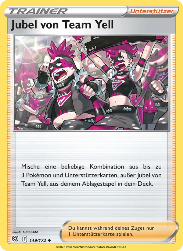 Jubel von Team Yell Strahlende Sterne 149/172