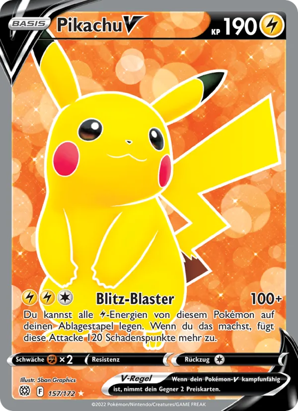 Pikachu V Strahlende Sterne 157/172