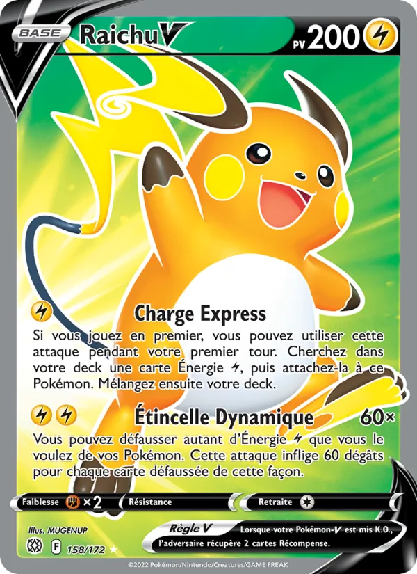 Raichu V Stars Étincelantes 158/172