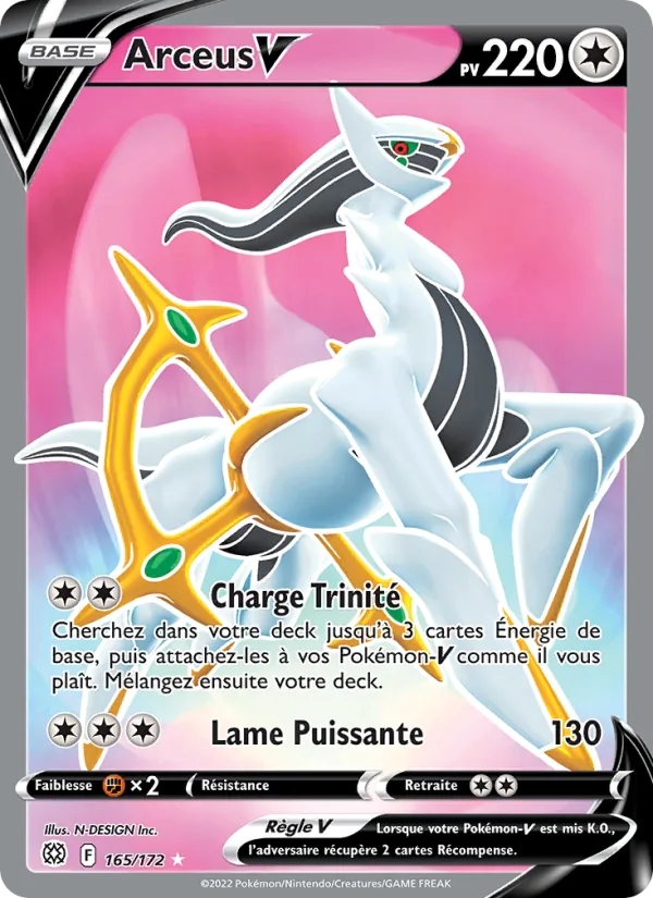 Arceus V Stars Étincelantes 165/172