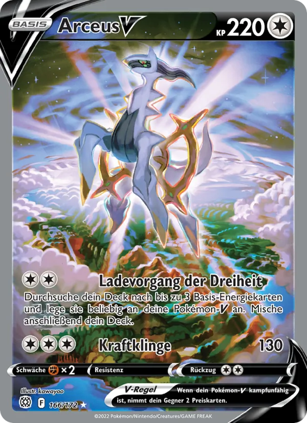 Arceus V Strahlende Sterne 166/172