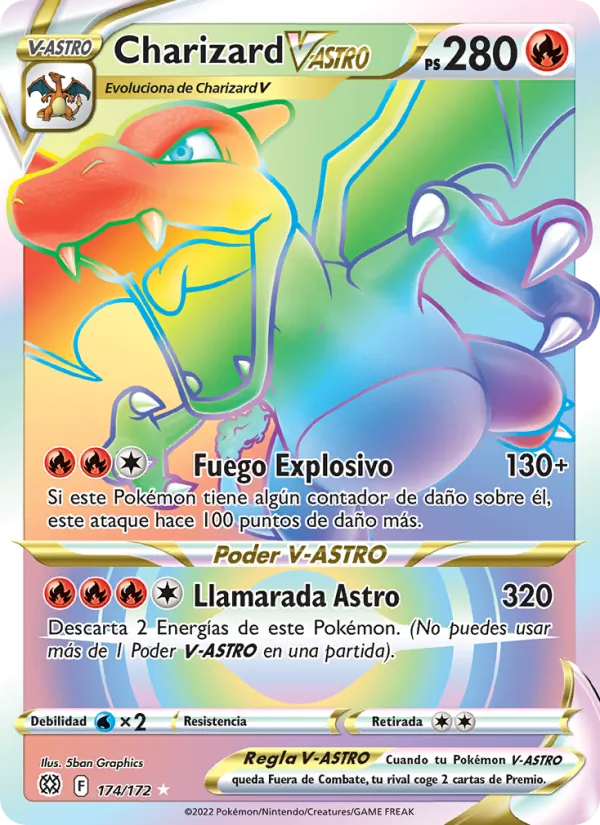 Charizard V-ASTRO Astros Brillantes 174/172