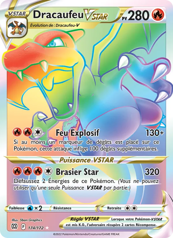 Dracaufeu VSTAR Stars Étincelantes 174/172