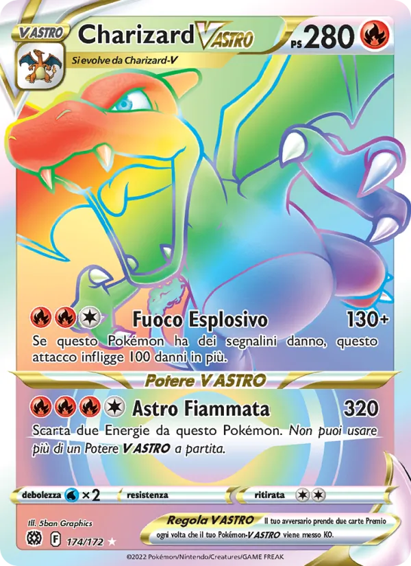 Charizard V ASTRO Astri Lucenti 174/172