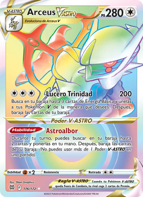 Arceus V-ASTRO Astros Brillantes 176/172