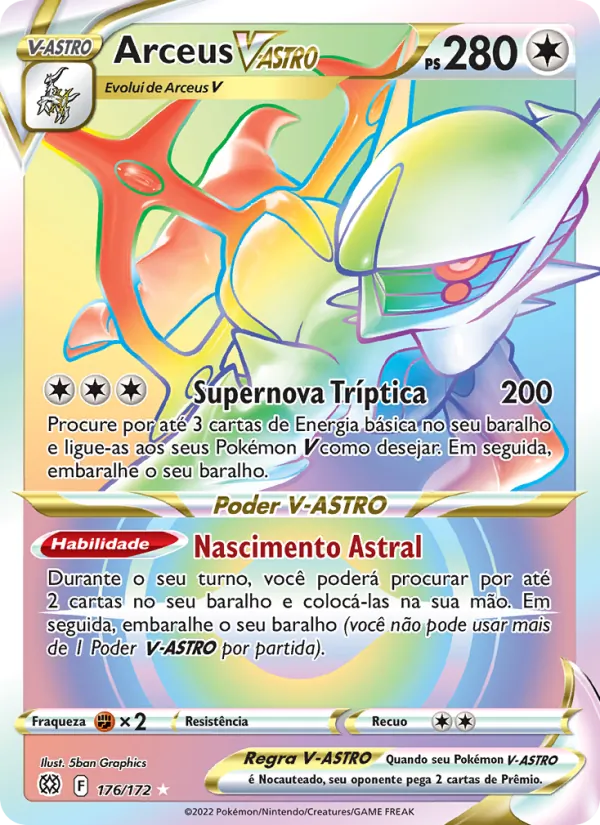Arceus V-ASTRO Astros Cintilantes 176/172