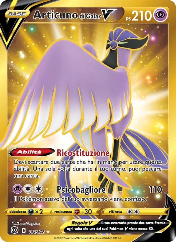 Articuno di Galar V Astri Lucenti 181/172