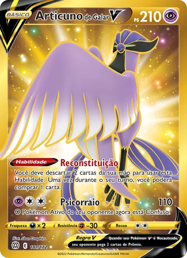 Articuno de Galar V Astros Cintilantes 181/172