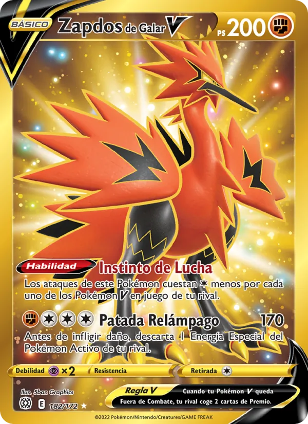 Zapdos de Galar V Astros Brillantes 182/172