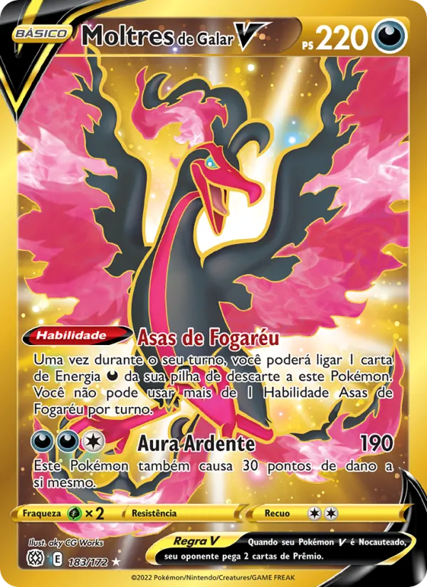 Moltres de Galar V Astros Cintilantes 183/172