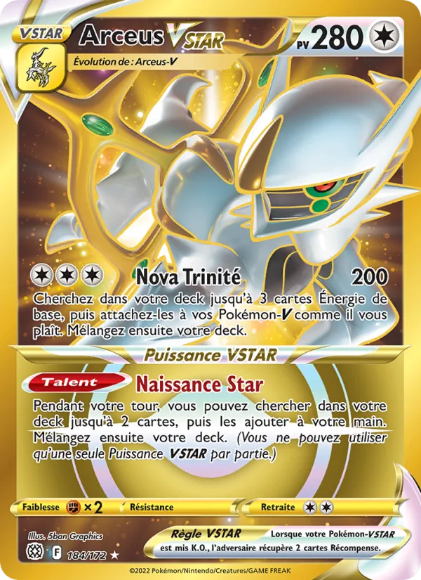 Arceus VSTAR Stars Étincelantes 184/172