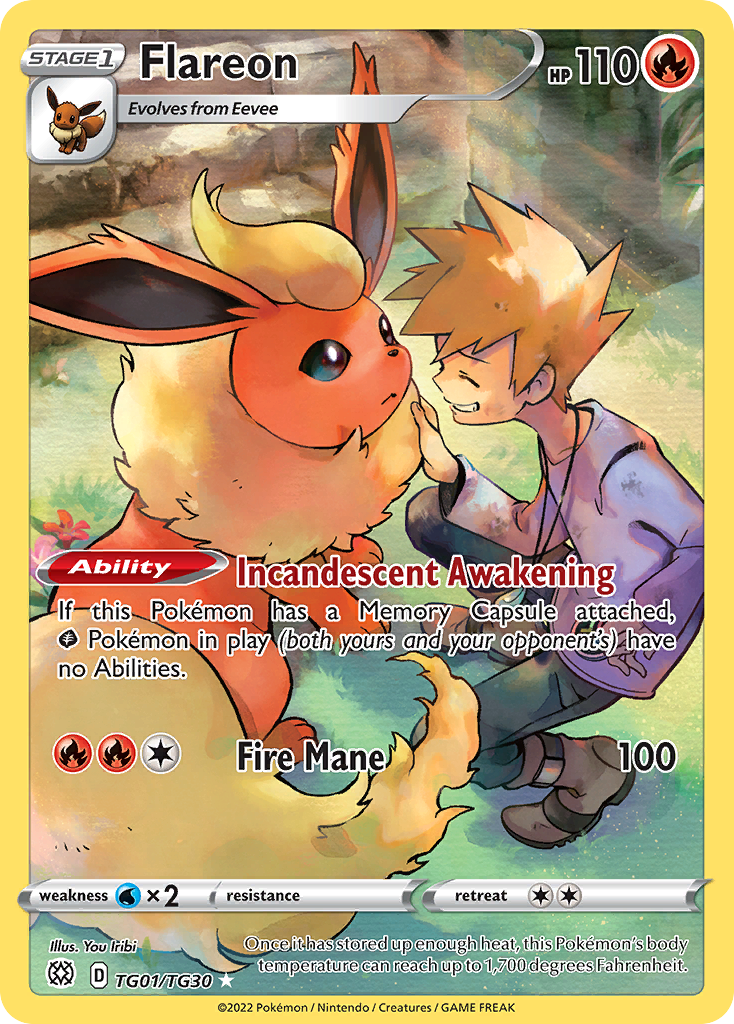 Flareon Brilliant Stars Trainer Gallery TG01/30