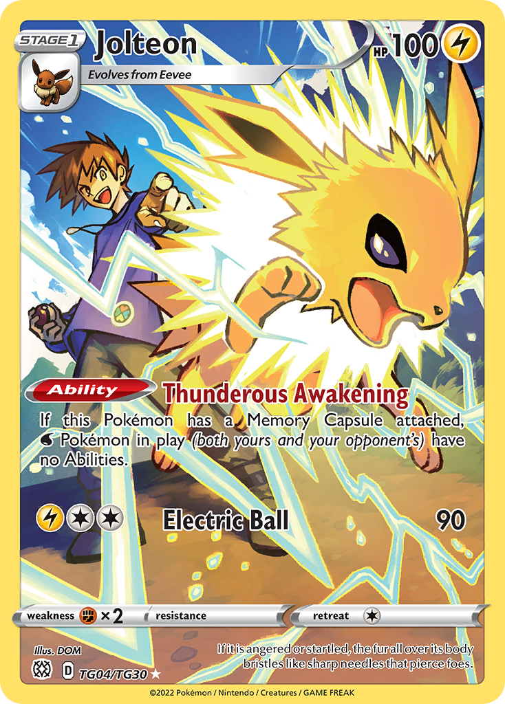 Jolteon Brilliant Stars Trainer Gallery TG04/30
