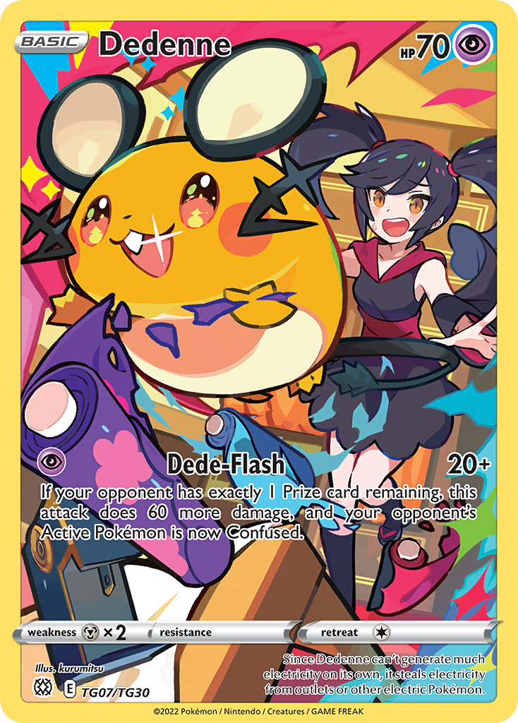 Dedenne Brilliant Stars Trainer Gallery TG07/30