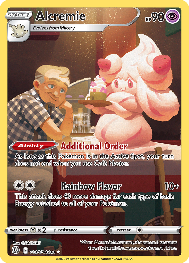Alcremie Brilliant Stars Trainer Gallery TG08/30