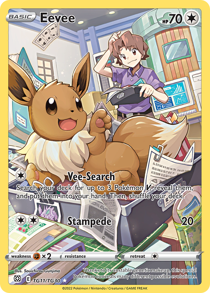 Eevee Brilliant Stars Trainer Gallery TG11/30