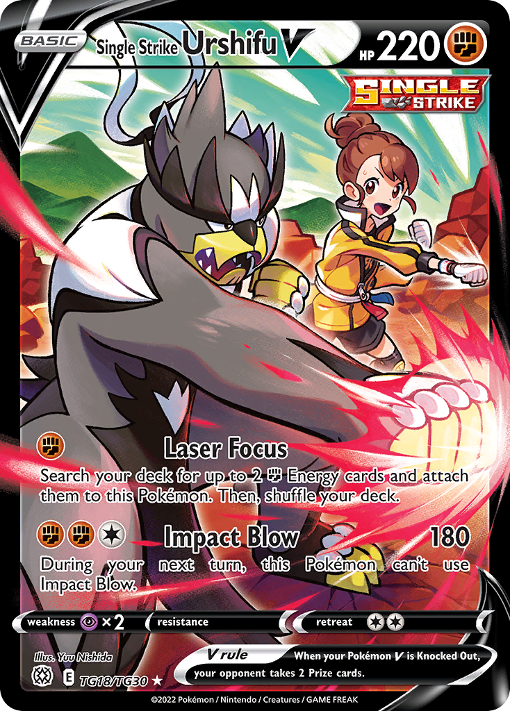 Single Strike Urshifu V Brilliant Stars Trainer Gallery TG18/30