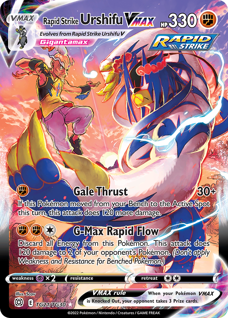 Rapid Strike Urshifu VMAX Brilliant Stars Trainer Gallery TG21/30