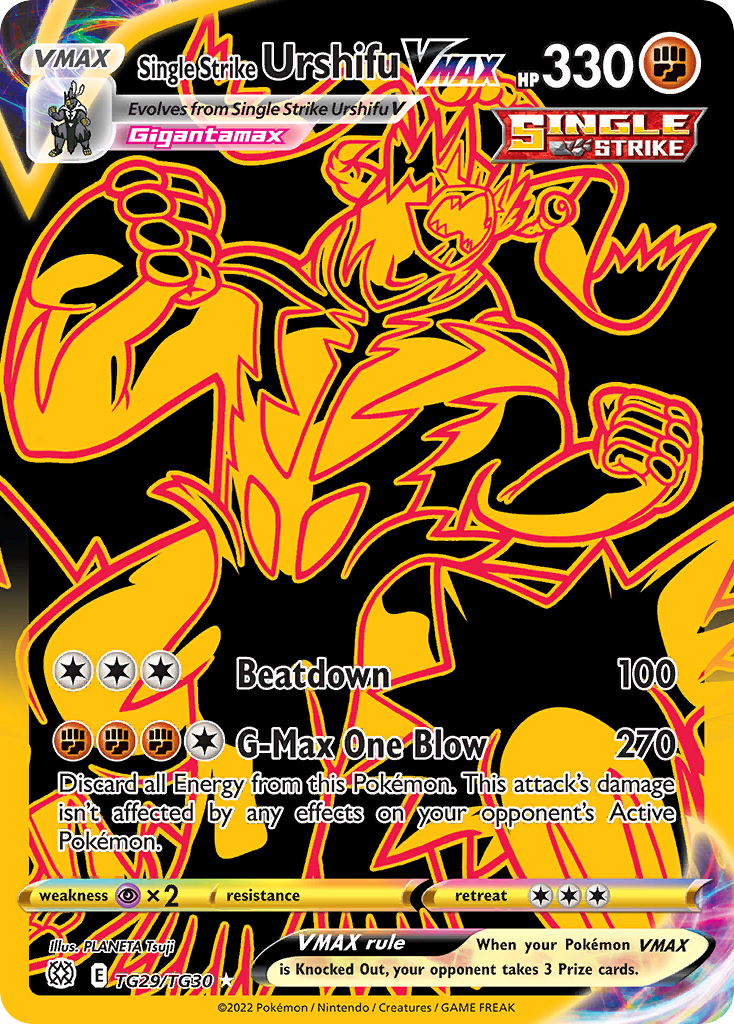 Single Strike Urshifu VMAX Brilliant Stars Trainer Gallery TG29/30