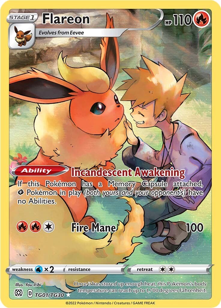 Flareon Astros Cintilantes Galeria de Treinador TG01/30