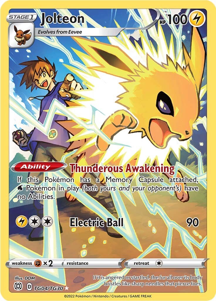 Jolteon Brilliant Stars Trainer Gallery TG04/30