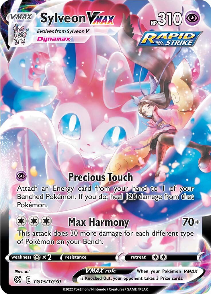 Sylveon VMAX Astros Brillantes Galería de Entrenador TG15/30