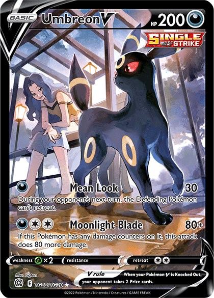 Umbreon V Astros Brillantes Galería de Entrenador TG22/30