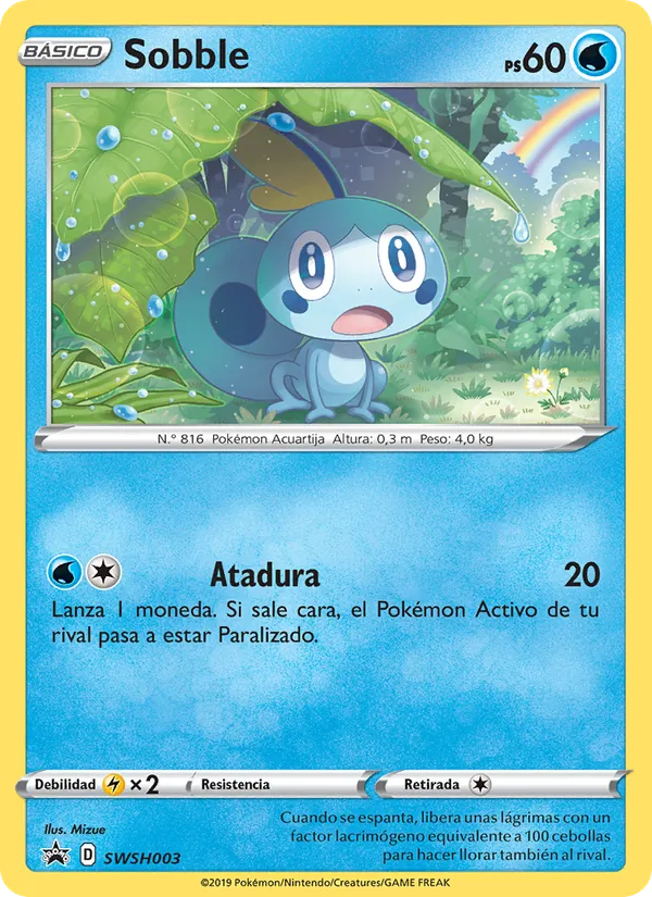 Sobble Cartas de promoción ESES SWSH003/307