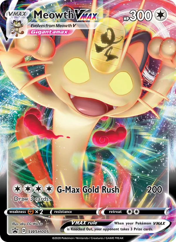 Meowth VMAX ESES Promos SWSH005/307