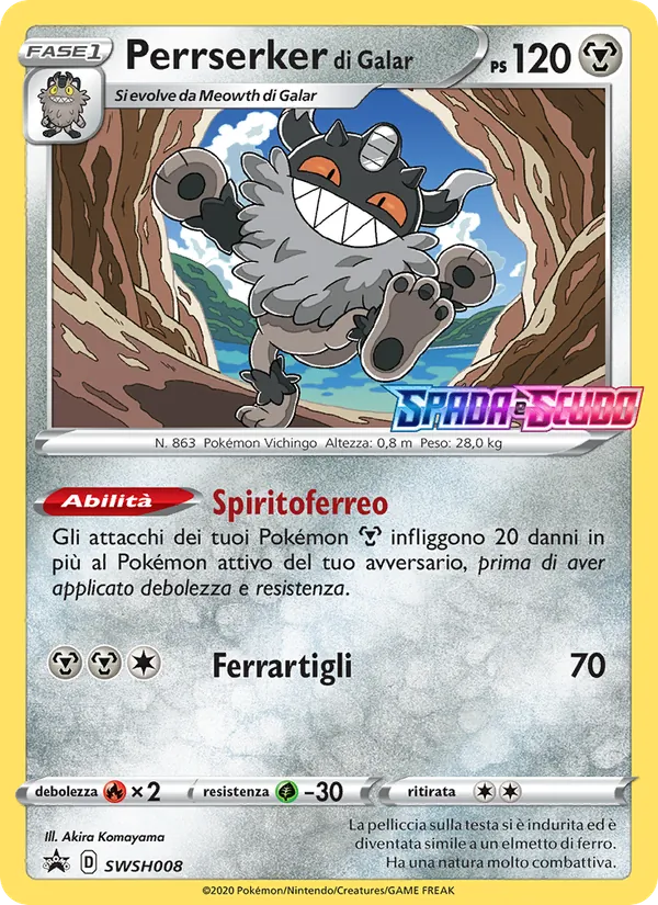 Perrserker di Galar SPSC Promo SWSH008/307