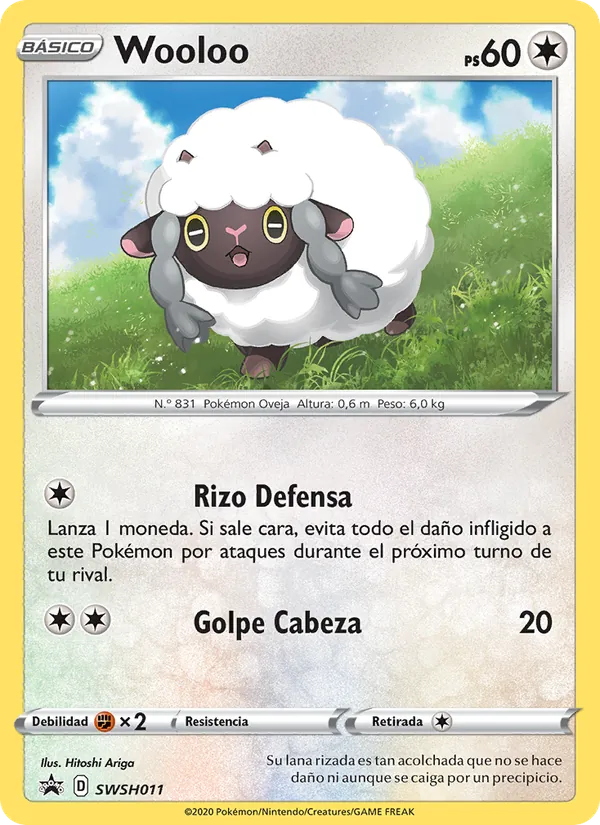 Wooloo Cartas de promoción ESES SWSH011/307