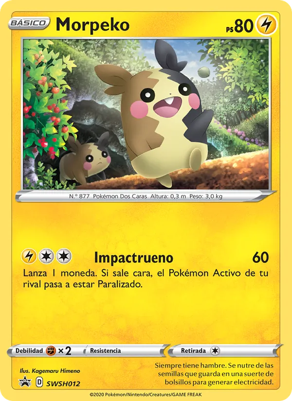 Morpeko Cartas de promoción ESES SWSH012/307