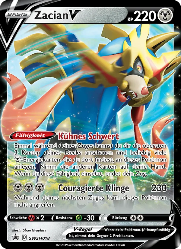 Zacian V SCSC Promokarten SWSH018/307