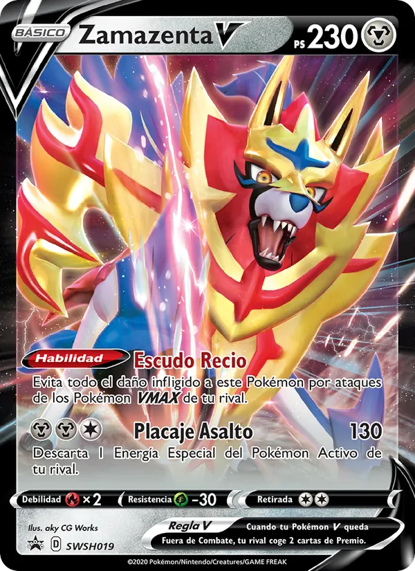 Zamazenta V Cartas de promoción ESES SWSH019/307