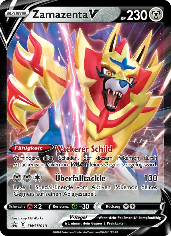 Zamazenta V SCSC Promokarten SWSH019/307
