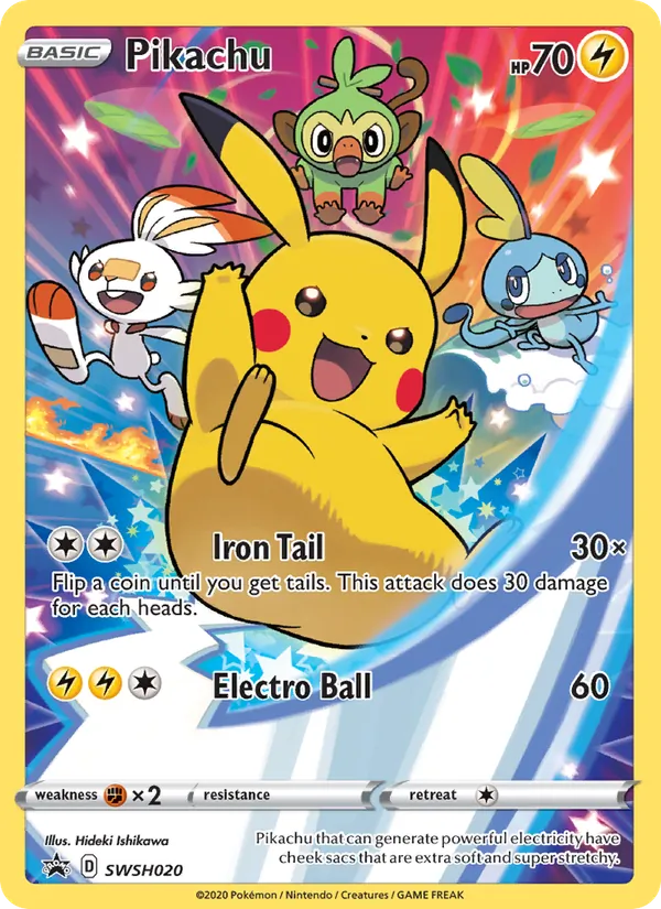 Pikachu SWSH Black Star Promos SWSH020/307