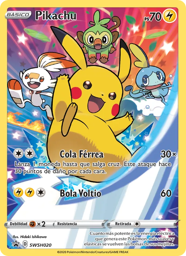 Pikachu Cartas de promoción ESES SWSH020/307