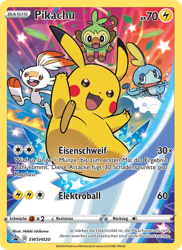 Pikachu SCSC Promokarten SWSH020/307
