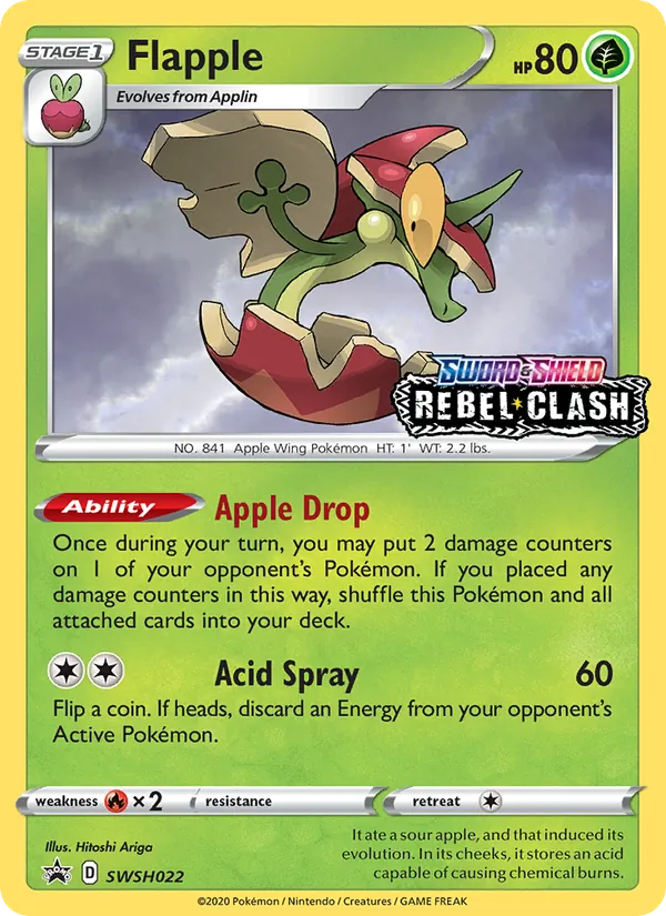 Flapple SWSH Black Star Promos SWSH022/307