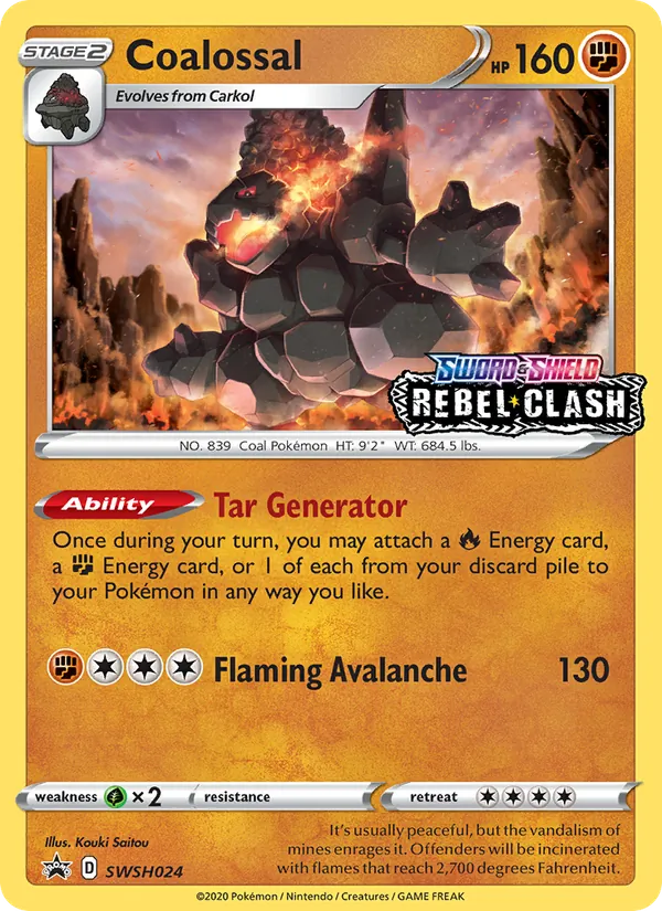 Coalossal SWSH Black Star Promos SWSH024/307
