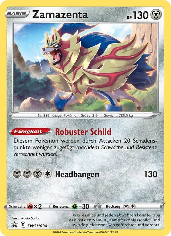 Zamazenta SCSC Promokarten SWSH034/307