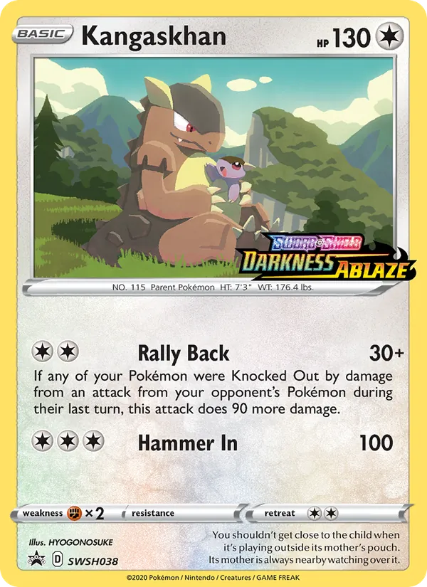 Kangaskhan SWSH Black Star Promos SWSH038/307