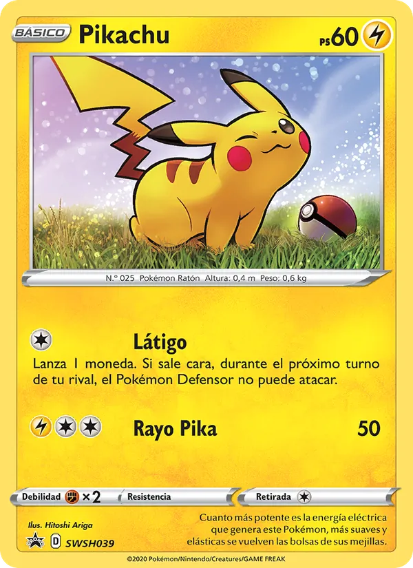 Pikachu Cartas de promoción ESES SWSH039/307