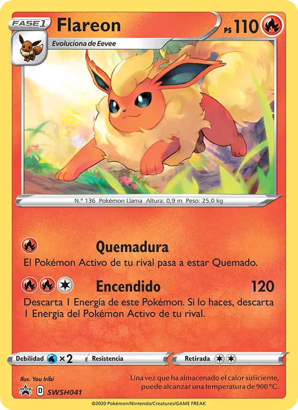 Flareon Cartas de promoción ESES SWSH041/307